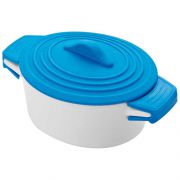 Porcelanowy garnek z sylikonowymi uchwytami
