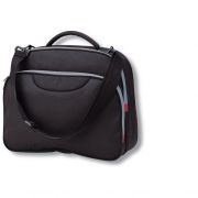 Torba na laptopa z czarnego poliestru