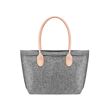 Elegancka torba z filcu z uchwytami ze skóry