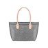 Elegancka torba z filcu z uchwytami ze skóry