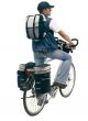 3-częściowy komplet bagażowy na rower "Bike" , zawierający 2 boczne torby z odblaskami , zamykane na zamki błyskawiczne, z osłoną przeciwdeszczową