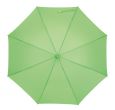 Parasol automatyczny "Lambarda" z metalową laską, szynami z włókna szklanego, metalowymi kolcami, uchwytem pokrytym gumą, z wbudowanym przyciskiem, poszycie poliester pongee ze specjalną wodoodporną powłoką, zapięcie na rzep