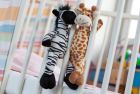 Pluszowa zebra "Lorenzo" z miękkim futerkiem i sercem do nadruku.
