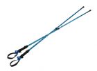 Kijki do nordic walking; czarny/nieb.