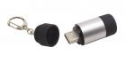 Latarka LED CHARGER , z mozliwością ładowania: z brelokiem na klucze i wbudowanym portem USB do ładowania.