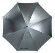 Parasol aluminiowy typu golf, "Moonlight" , poszycie polyester-pongee, szyny z włókna szklanego, aluminiowa laska i uchwyt.