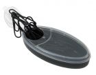 Mini dystrybutor do spinaczy "Canoe" z przezroczystym wieczkiem i magnesem ułatwiającym wyciąganie spinaczy z wnętrza, w zestawie 30 spinaczy.
