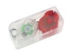 Latarka  USB  "Flexi" z 5 białymi diodami LED, złączem USB i elastyczną szyjką, pakowana w ozdobne pudełko.