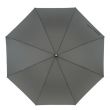 Parasol automatyczny wiatroodporny ?Passat? z metalową laską, szynami z włókna szklanego, gumowanym uchwytem, eleganckim czubem, poszyciem z poliestru pongee, zapięciem na rzep.