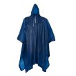 Rowerowe poncho z kapturem , niebieskie