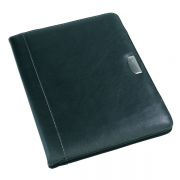 Teczka &quot;Noblesse&quot; z notesem w formacie A4, paskiem na długopis, wieloma kieszonkami, z eleganckim wykończeniem, wymiennym metalowym logo, wykonana z wysokiej jakości skóry syntetycznej.