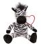 Pluszowa zebra "Lorenzo" z miękkim futerkiem i sercem do nadruku.