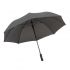 Parasol automatyczny wiatroodporny ?Passat? z metalową laską, szynami z włókna szklanego, gumowanym uchwytem, eleganckim czubem, poszyciem z poliestru pongee, zapięciem na rzep.