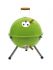 Grill "Cookout" metalowy korpus z 2 okienkami wentylacyjnymi, wyjmowana tacka na węgiel z otworami wentylacyjnymi, 1 wyjmowany ruszt o średnicy ok. 29cm, pokrywa z okienkiem wentylacyjnym i drewnianą rączką, 3 zatrzaski trzymające pokrywę na kor