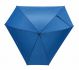 Parasol z włókna szklanego "Triangle" laska i szyny z włókna szklanego, kolce z tworzywa sztucznego, pokryty gumą czarny uchwyt, poszycie polyester-pongee 190T, 3 szerokie i 3 wąskie kliny, pasek spinający na rzep.