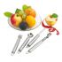 Sztućce do owoców "Fruit" z nożem do pomarańczy, tarką do cytryn, łyżką do oczyszczania z pestek, narzędziem do wyjmowania nasion i łusek z jabłek
