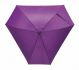 Parasol z włókna szklanego "Triangle" laska i szyny z włókna szklanego, kolce z tworzywa sztucznego, pokryty gumą czarny uchwyt, poszycie polyester-pongee 190T, 3 szerokie i 3 wąskie kliny, pasek spinający na rzep.