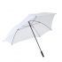 Parasol z włókna szklanego "Triangle" laska i szyny z włókna szklanego, kolce z tworzywa sztucznego, pokryty gumą czarny uchwyt, poszycie polyester-pongee 190T, 3 szerokie i 3 wąskie kliny, pasek spinający na rzep.