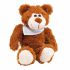 Maskotka pluszowa "Teddy" z szalikiem do nadruku (pakowanym oddzielnie).