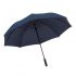 Parasol automatyczny wiatroodporny ?Passat? z metalową laską, szynami z włókna szklanego, gumowanym uchwytem, eleganckim czubem, poszyciem z poliestru pongee, zapięciem na rzep.