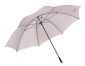 Olbrzymi parasol typu golf "Concierge" bardzo duża średnica - 180cm, na ok. 7 osób, laska i szyny z włókna szklanego, z zaworem bezpieczeństwa, plastikowe kolce, uchwyt pokryty gumową powłoką, poszycie i pokrowiec poliester pongee, zapięcie na r