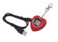 Cyfrowa ramka "Love picture" z kółkiem na klucze, karabińczykiem i złączem USB (długość kabla około 78 cm), rozmiar wyświetlacza 2 x 2 cm.