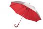 Lekki parasol typu golf, srebr/czerw.