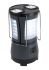 Kempingowa lampa TRANSFORMER : 2 lekkie okna z wbudowanymi wymiennymi latarkami, chowany uchwytem, ładowana poprzez złącze 230 V lub 12 V (zapalniczka), gumowany włącznik/ wyłącznik.