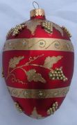 Bombka jajo faberge, wysokość 130 mm, średnica 80 mm
