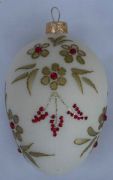 Bombka jajo faberge, wysokość 130 mm, średnica 80 mm
