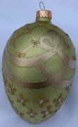 Bombka jajo faberge, wysokość 130 mm, średnica 80 mm
