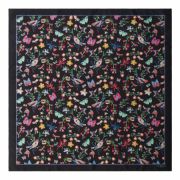 Jedwabna apaszka Butterfly Black CFL734A 