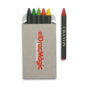 Komplet 6 kredek w pudełku