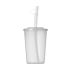 Kubek ze słomką, plastik 450ml