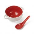 Ceramiczna miska 450 ml z dobraną kolorystycznie łyżką