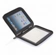 Eleganckie portfolio na iPad i na dokumenty, kieszeń na iPad, uchwyt na długopis, notatnik A5 (20 kartek)