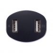 Przenośna ładowarka samochodowa z dwoma wyjściami USB: 5V/800mA oraz 5V/1.2A