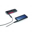 Ładowarka do telefonu na baterię słoneczną, akumulator litowy 950mAh, wyjście 5V/max.800mA, 12 wtyczek do telefonów
