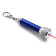 Brelok, latarka 6 LED ze wskaźnikiem laserowym (klasa 1)