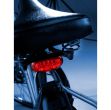 Zestaw 2 lampek rowerowych, przednia lampka 5 LED z 3 funkcjami i tylna lampka 4 LED z 7 funkcjami
