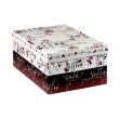 Zestaw do kawy w pudełku, 2 kubki 370 ml i 2 owalne podstawki 26 × 19 cm z dopasowanym wzorem
