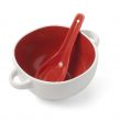 Ceramiczna miska 450 ml z dobraną kolorystycznie łyżką