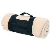 Piknikowy koc polarowy z uchwytem