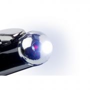 Wskaźnik laserowy w kształcie długopisu z lampką LED i gumową końcówką do obsługi ekranów dotykowych