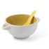 Ceramiczna miska 450 ml z dobraną kolorystycznie łyżką
