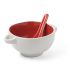 Ceramiczna miska 450 ml z dobraną kolorystycznie łyżką