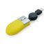 Mini mysz USB z czarnym chowanym przewodem