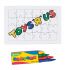 Puzzle 24 el. i 4 kredki świecowe