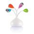 4 portowy hub USB w kształcie kwiatków z diodą LED, porty w kolorach pomarańcz, błękit, róż, zieleń